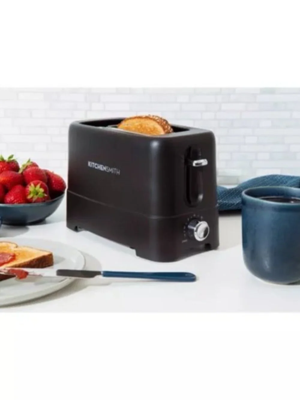 KitchenSmith by Bella 2 Slice Toaster - Black